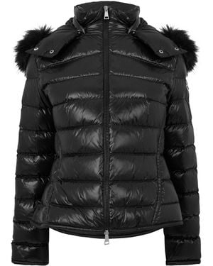 Moncler Glossy Short Down Jacket - Black
