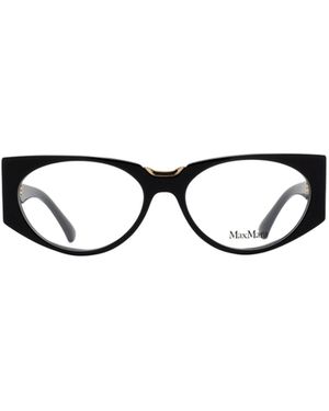 Max Mara Oval Frame Glasses - White