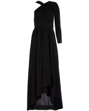 Givenchy Asymmetric Maxi Gown - Black