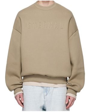 Fear Of God Round Neck Long-Sleeved Sweatshirt - Natural