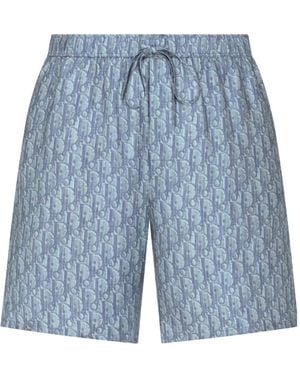 Dior Oblique Shorts - Blue