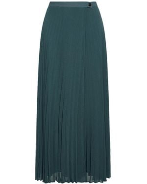 Marella Pleated Georgette Skirt - Green