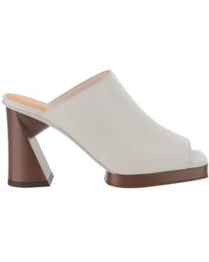 Tod's Platform Slip-On Mules - White