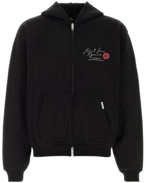 Represent Love And Kisses Zip-Up Hoodie - Black