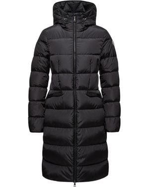 Moncler Avocette Hooded Long Down Jacket - Black