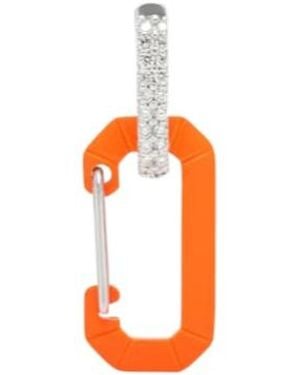 Eera Chiara Small 18Kt And Diamond Single Earring - Orange