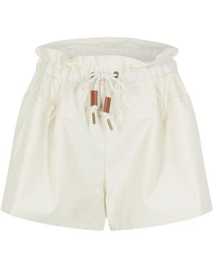 Moncler Elastic Waist Shorts - White