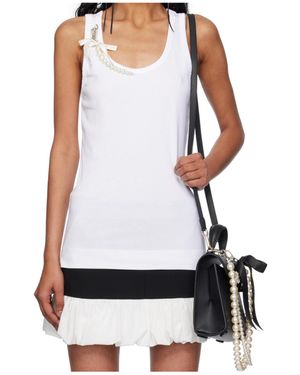 Simone Rocha Pearl Chain Vest - White