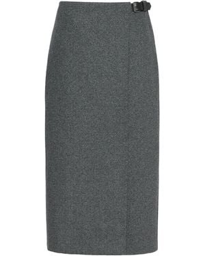 Weekend by Maxmara Petali Wrap Skirt - Gray