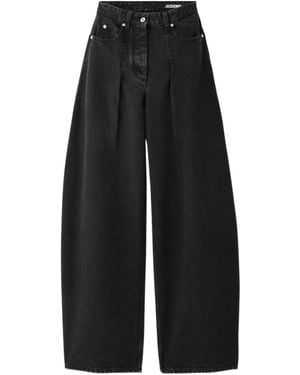 Jacquemus The Ovalo De-Nîmes Denim Pants - Black