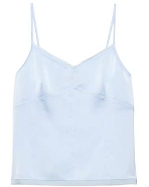 MAX&Co. Fluid Satin Top - Blue