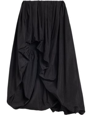 Jil Sander Asymmetric Draped Skirt - Black
