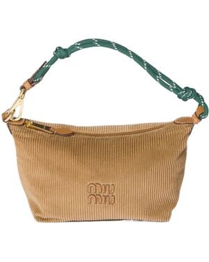 Miu Miu Velvet Clutch - White