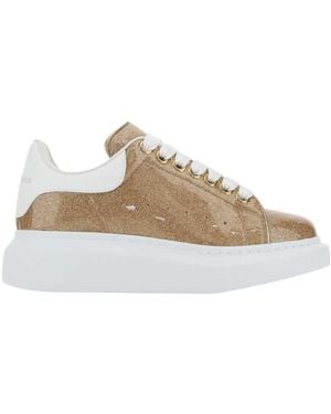 McQueen Leather Trainers - Natural