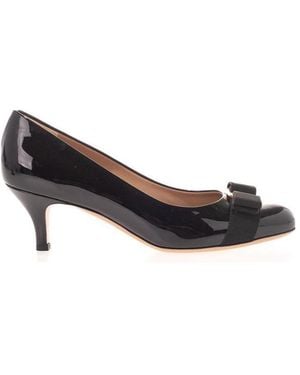 Ferragamo Bow High Heels - Black