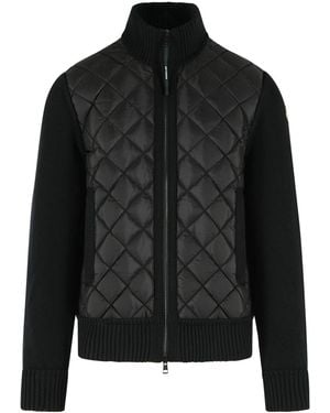 Moncler モンクレール キルティング ジップアップ カーディガン - Black