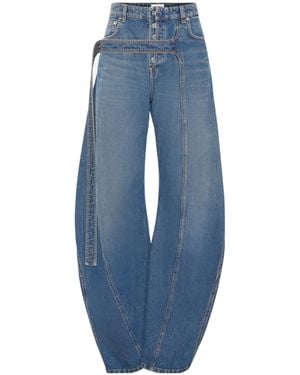 Jean Paul Gaultier Denim Strap Jeans - Blue
