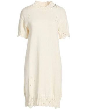 Marni Solid-Colored Rib-Knit Dress - White