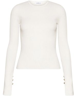 Marella Long-Sleeve Knit Jumper - White