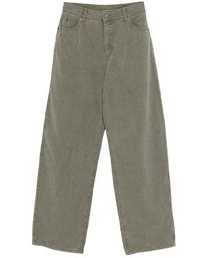 Soeur Straight-Leg Denim Trousers - Grey