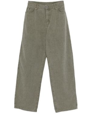 Soeur Straight-Leg Denim Trousers - Grey