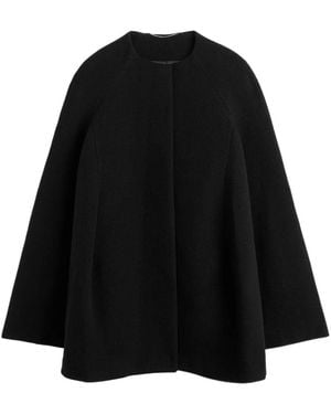 TOTEME Totême Straight Hem Cape - Black