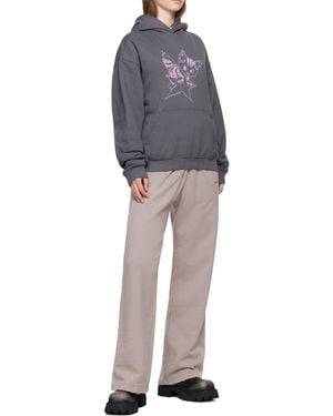 we11done Logo Embroidered Joggers - Grey