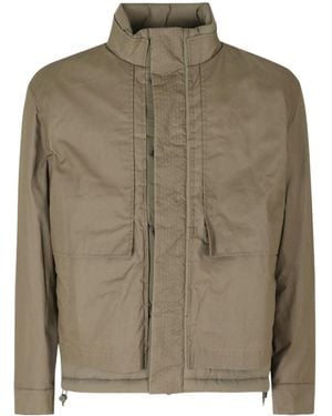 K-Way Cargi High-Neck Paneled Jacket - Green