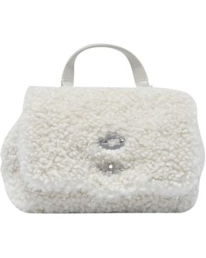 Zanellato Baby Postina Teddy Fur Messenger Bag - Grey