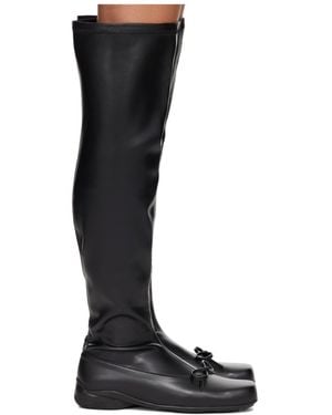 OPEN YY Thigh-High Ballet Boots - Black