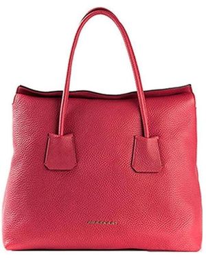 Burberry Logo Details Handbag - Red