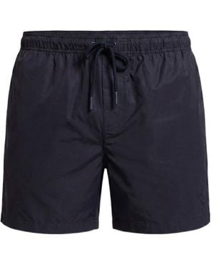 Peserico Elasticated Drawstring Waistband Swim Shorts - Blue