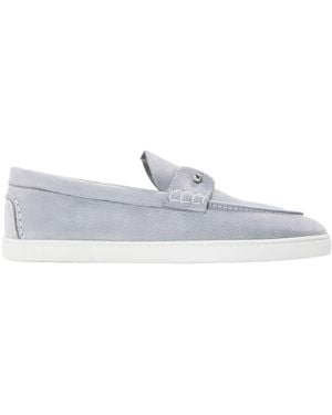 Christian Louboutin Lapel Detail Loafers - White