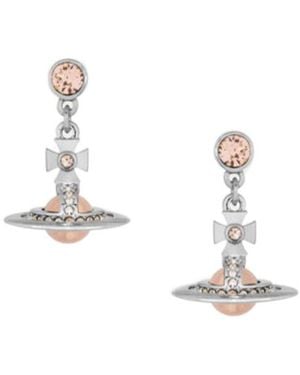Vivienne Westwood New Petite Orb Earrings - White