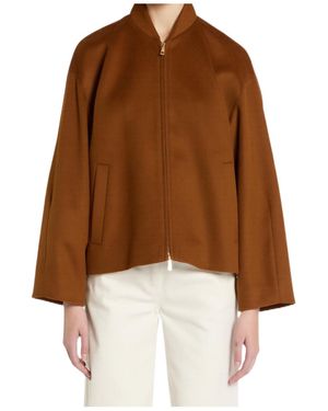 Marella Casual Zip-Up Jacket - Brown