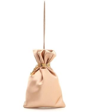 Saint Laurent Logo Clutch - Metallic