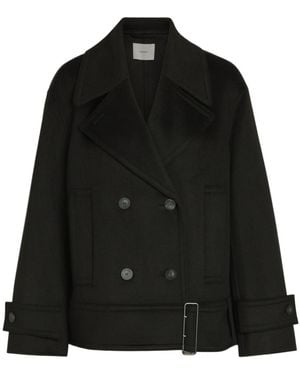 JOSEPH Weston Wool And Cashmere-Blend Trench Jacket - Black