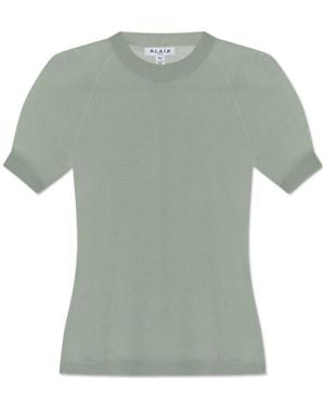 Alaïa Short Sleeve T-Shirt - Green