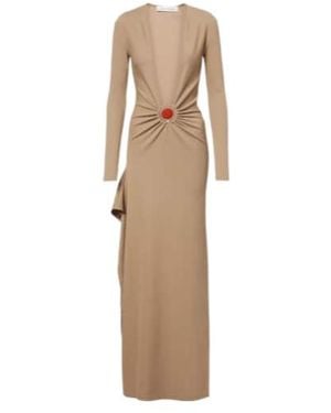 Christopher Esber Long Sleeve Dress - Natural
