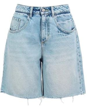 ICON DENIM Lea 098 Denim Shorts - Blue