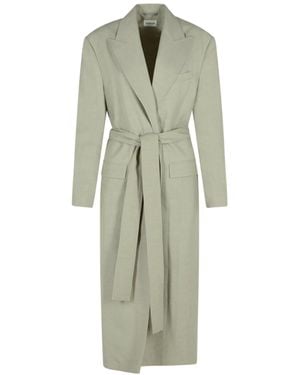 P.A.R.O.S.H. Belted Trench Coat - Green