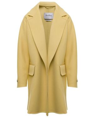 Max Mara Wool-Blended Coat - Yellow