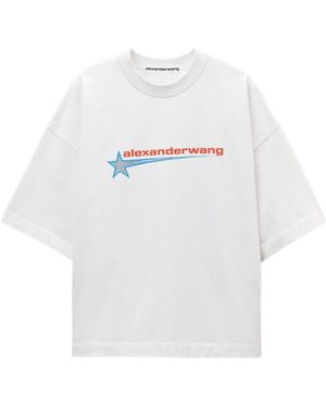 Alexander Wang Star Patterned Crewneck T-Shirt - White