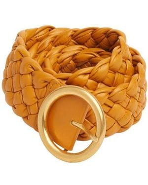 Bottega Veneta Foulard Intreccio Belt - Orange