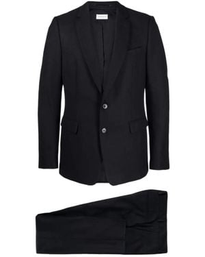 Dries Van Noten Lapel Long-Sleeved Suit Set - Black