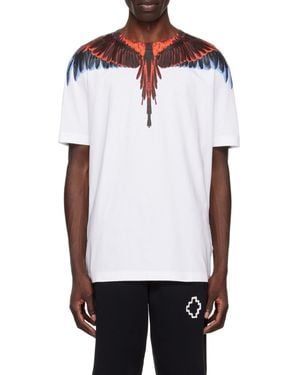Marcelo Burlon County Of Milan Icon Wings Printed Crewneck T-Shirt - White