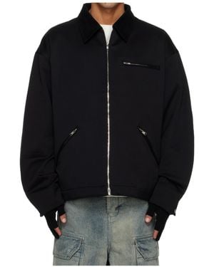 Mastermind Japan Waterproof Cotton Satin Casual Jacket - Black