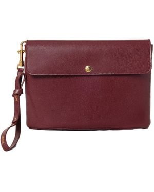 Celine Medium Flap Pouch - Red