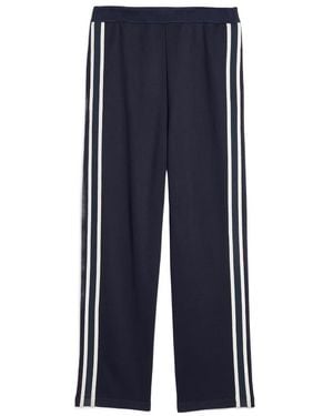 Ami Paris Ami Side-Stripe Straight Leg Track Pants - Blue