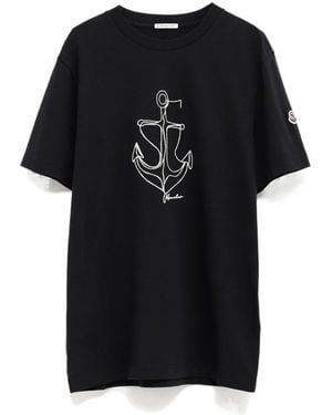 Moncler Crew Neck T-Shirt - Black